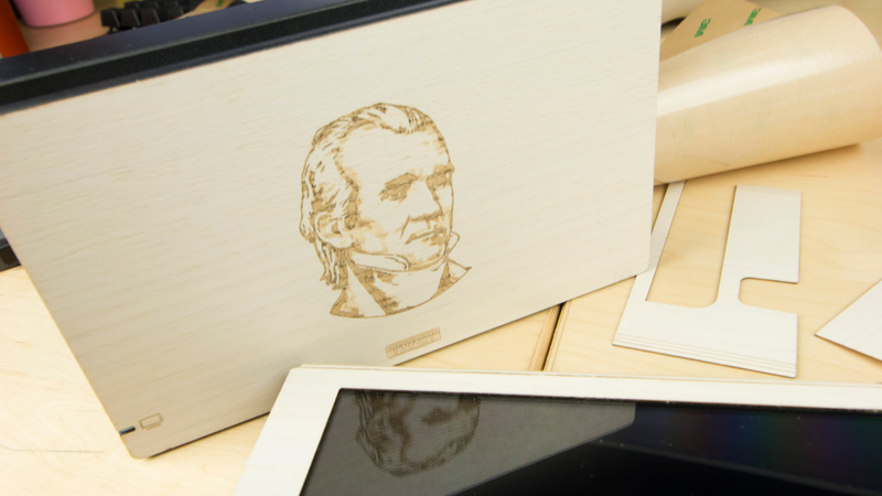 Illustration for article titled Wrapping My Nintendo Switch In Wood
